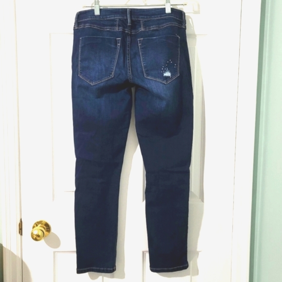 Bebe Women's Studded Distressed and Ripped Denim Jeans Size 28 - Picture 2 of 16